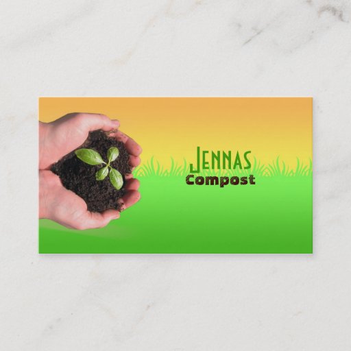 Customizable Composting Business Cards