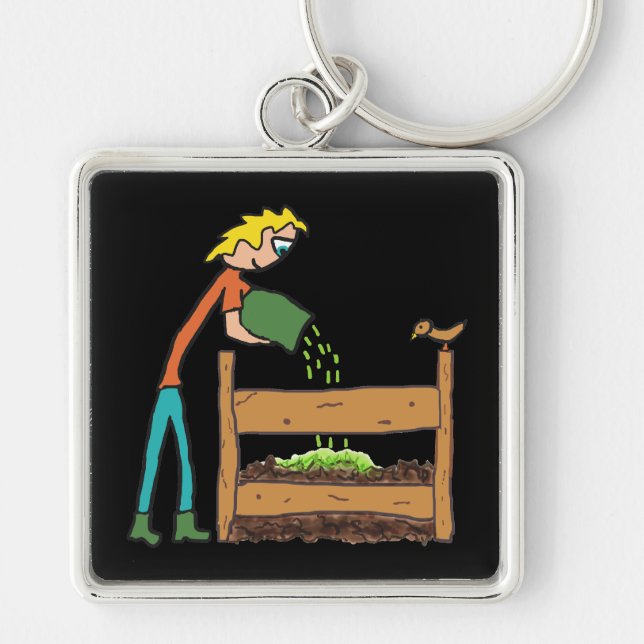 Composting Keychain (Front)