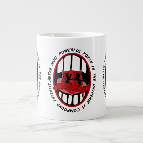 Compound Interest powerful force in the universe Large Coffee Mug