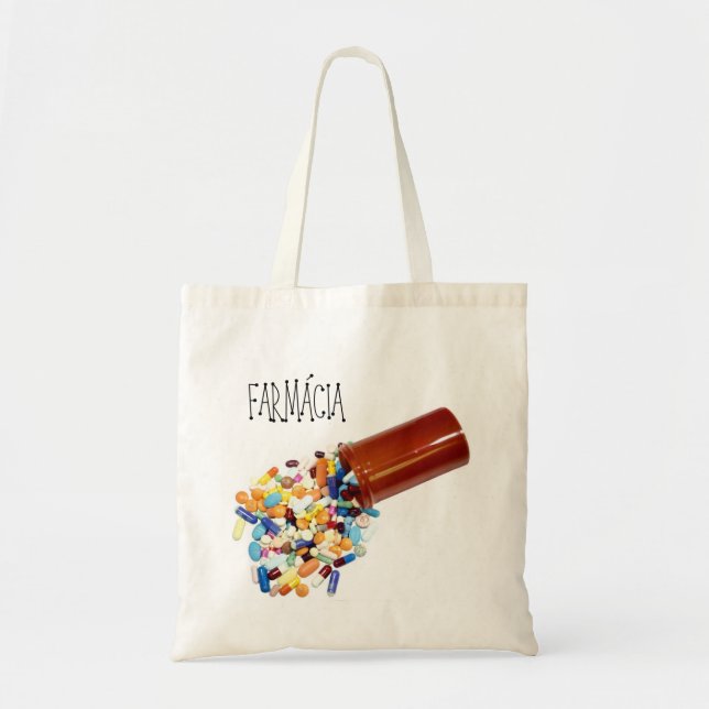 Compressed Ecological stock market Pharmacy Tote Bag (Front)