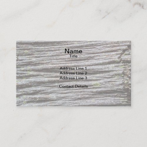 Compressed Wood Business Card
