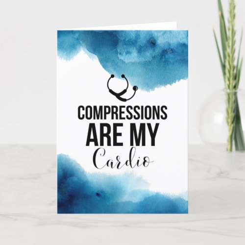 Compressions are my cardio thank you card