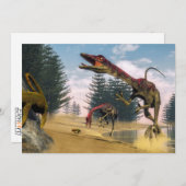 Compsognathus dinosaurs - 3D render (Front/Back)