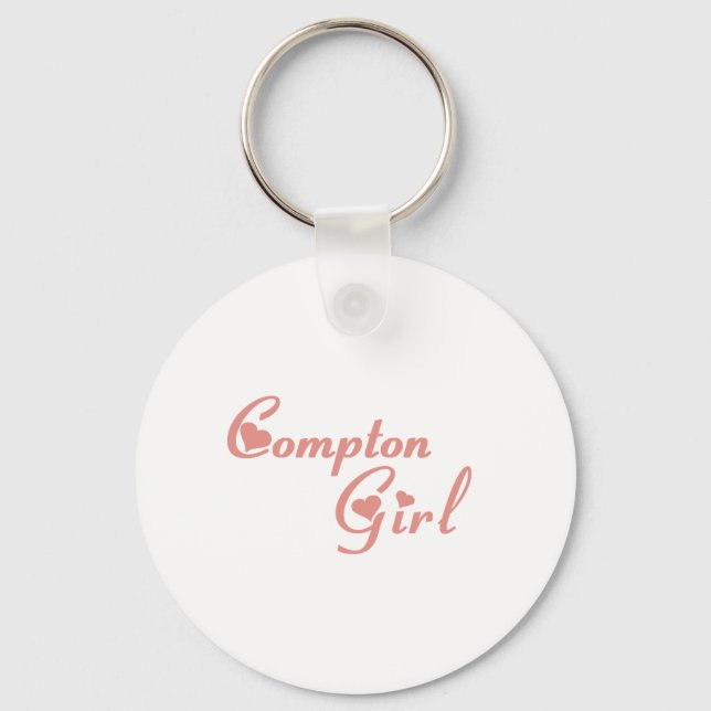Compton Girl tee shirts Keychain (Front)