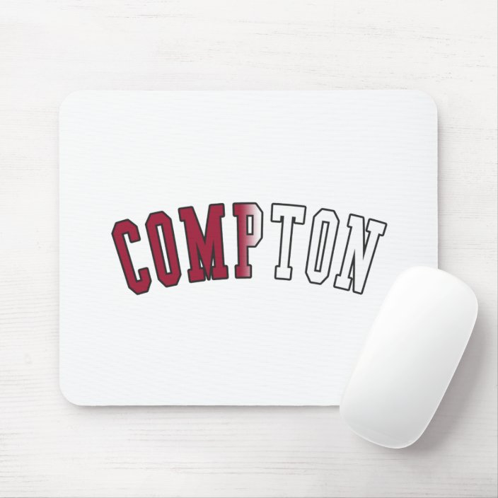 Compton in California State Flag Colors Mouse Pad