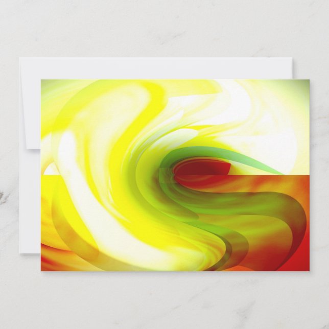 Computer Abstract Invitations (Front)