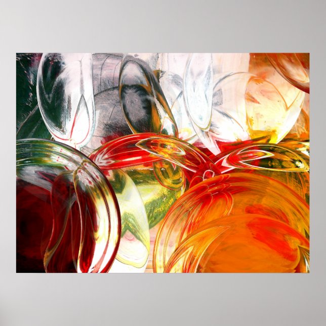 Computer Abstract Posters - Digital Art Print (Front)