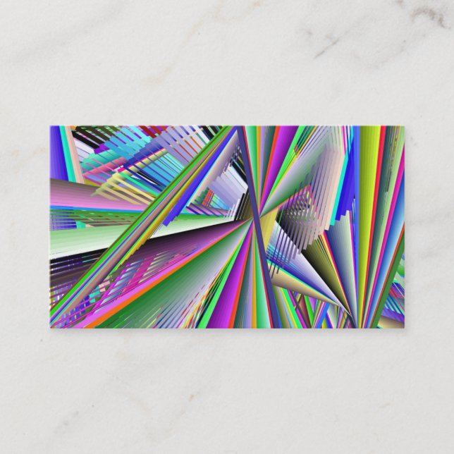 Computer art lines business card (Front)