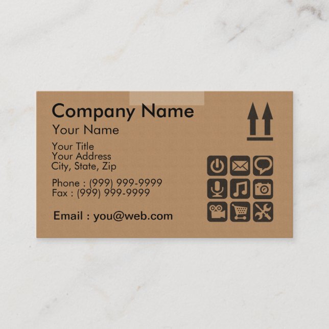 computer box business card (Front)