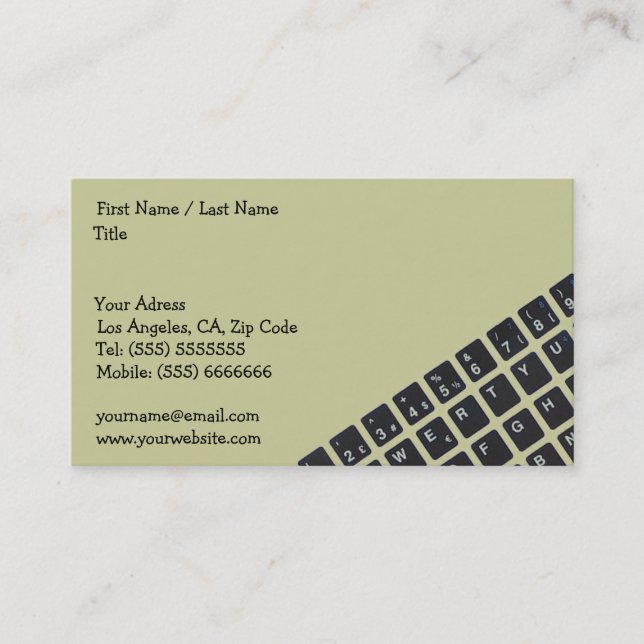 Computer Business Card (Front)