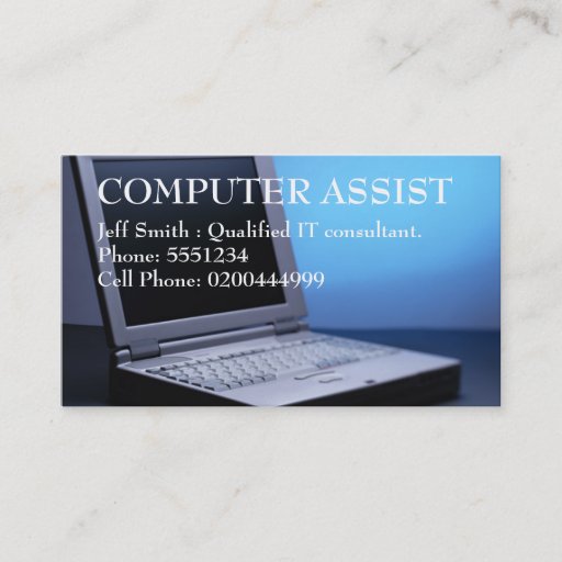 Customizable Computer Business Card 2
