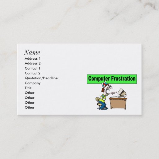 Customizable Computer Business Cards