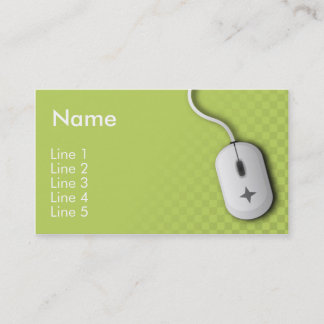 Computer Business (Green) Business Card