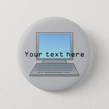Computer Button by Customizables at Zazzle