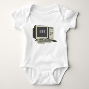 Computer cartoon illustration baby bodysuit