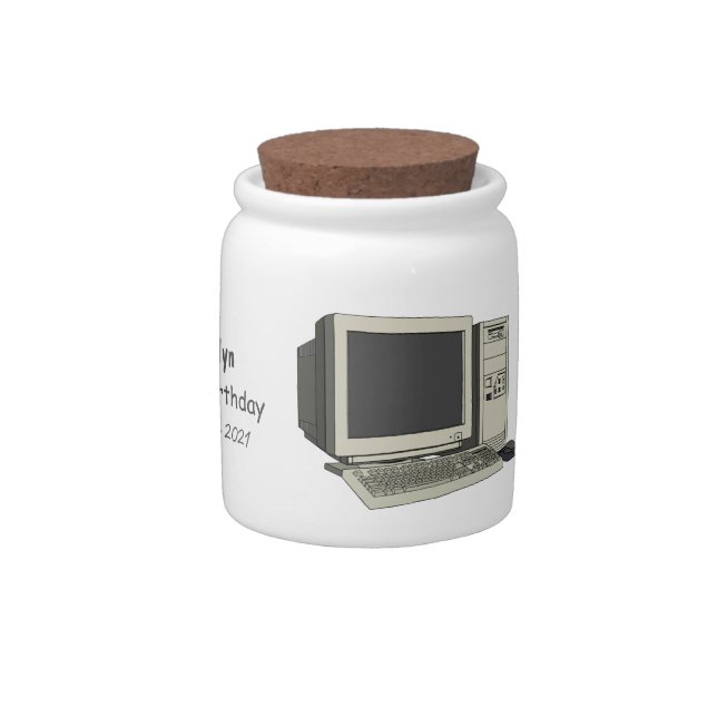 Computer cartoon illustration candy jar (Right)