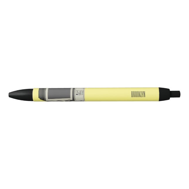 Computer cartoon illustration  pen (Front)