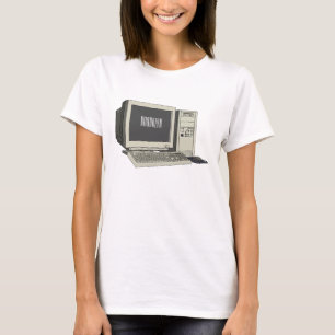 Computer cartoon illustration T-Shirt