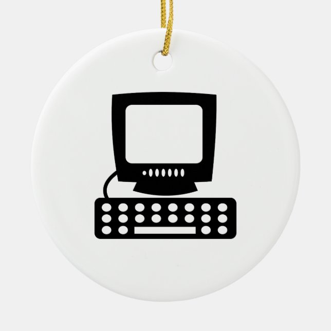 Computer Ceramic Ornament (Front)