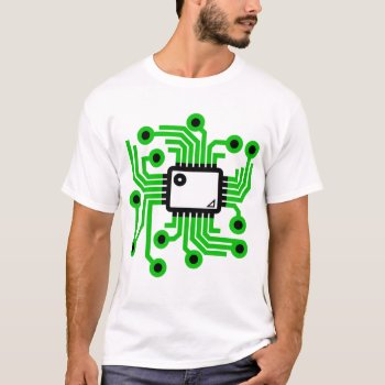 Computer Chip T-shirt by Muddys_Store at Zazzle