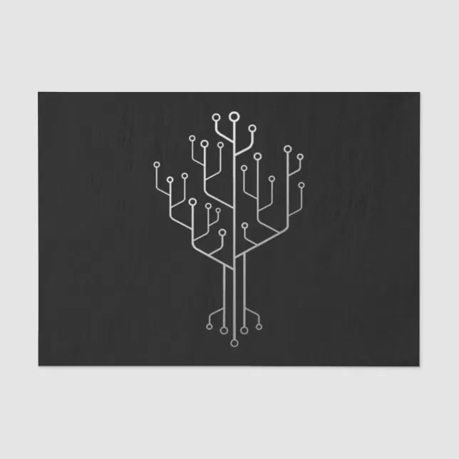 Computer Chip Tree Programmer Coder Engineer Tech Tissue Paper | Zazzle