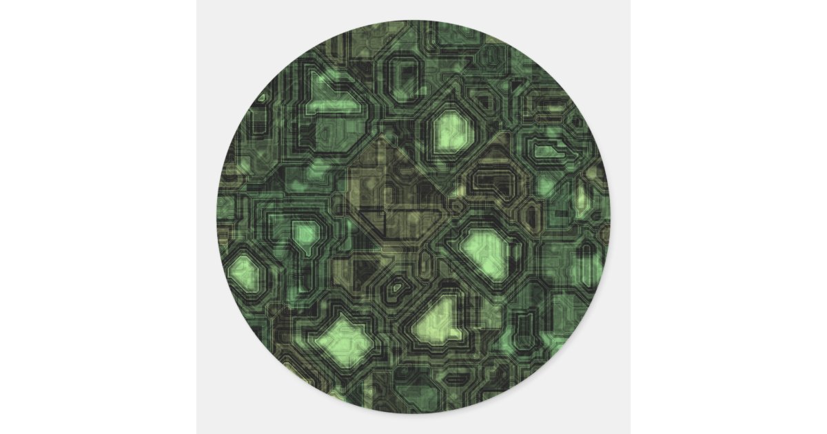 Back Rounds Rounds For Computer Computer circuit background classic round sticker | Zazzle
