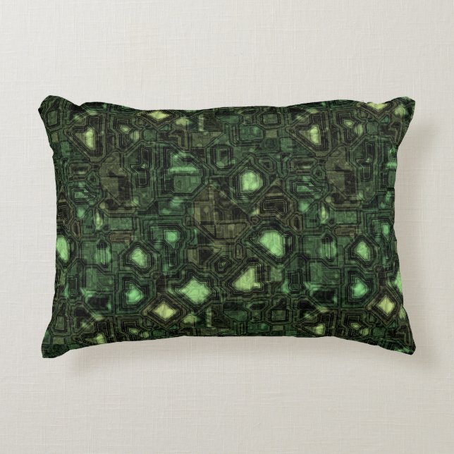 Computer circuit background decorative pillow (Front)