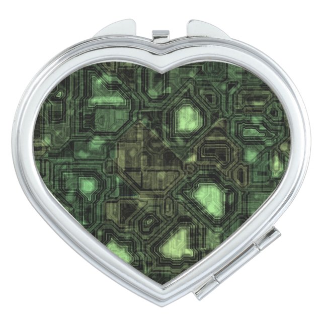 Computer circuit background mirror for makeup (Front)