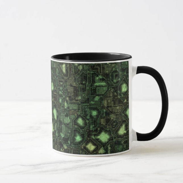 Computer circuit background mug (Right)