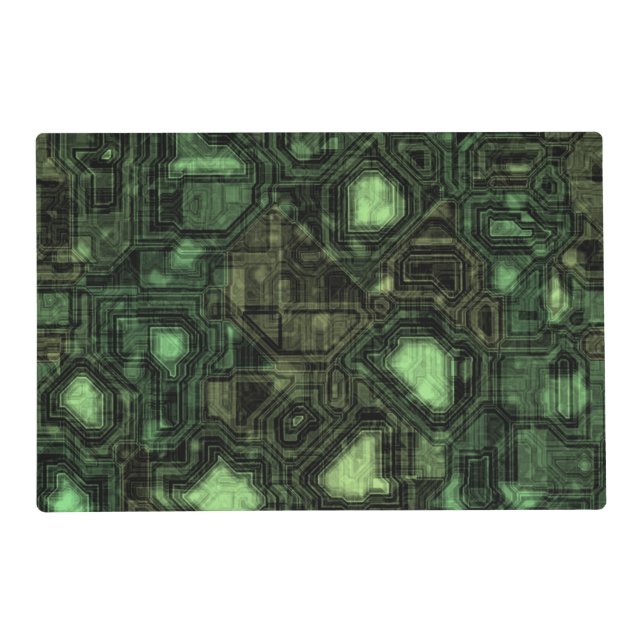Computer circuit background placemat (Front)