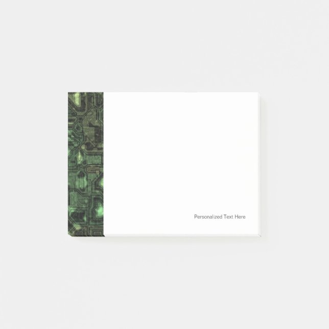 Computer circuit background post-it notes (Front)