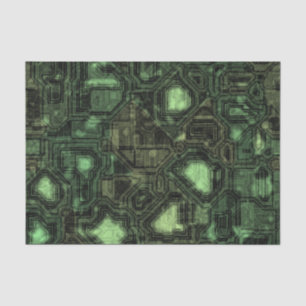 Computer circuit background tissue paper