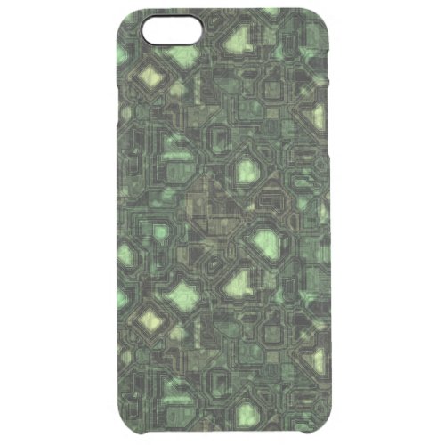 Computer circuit background clear iPhone 6 plus case