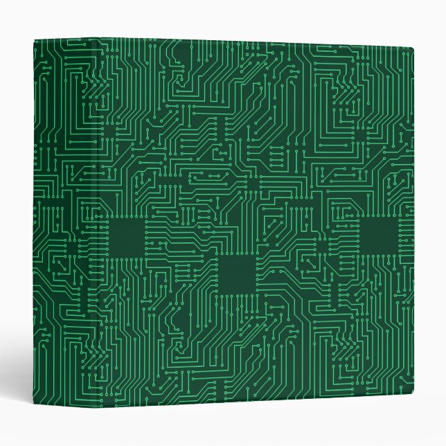 Computer circuit board 3 ring binder (Front/Spine)