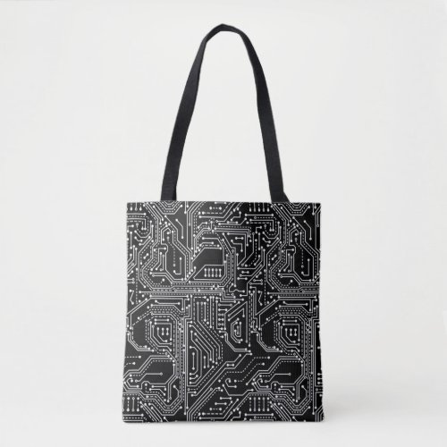 Computer Circuit Board  All_Over_Print Tote Bag