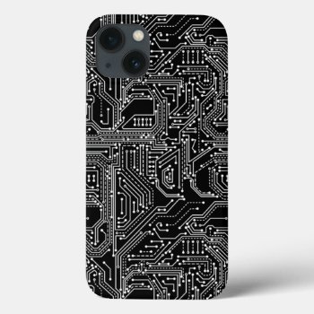 Computer Circuit Board Apple Iphone 13 Case by ReligiousStore at Zazzle