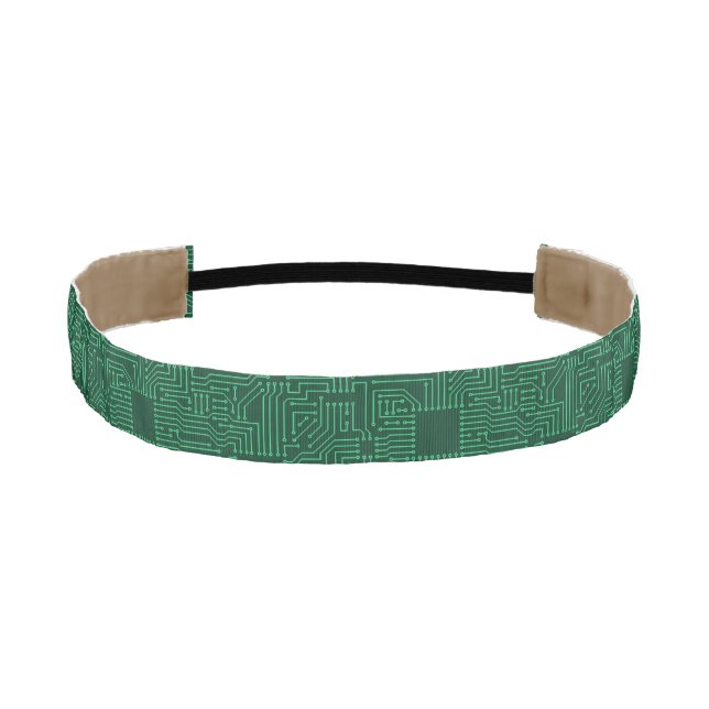 Computer circuit board athletic headband (Front)