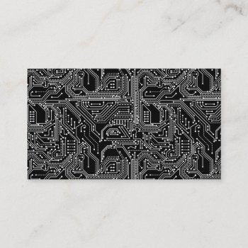 Computer Circuit Board Business Card by ReligiousStore at Zazzle