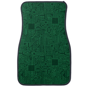 Computer circuit board car floor mat
