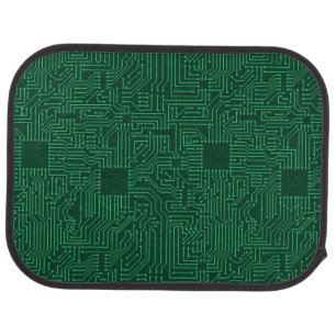 Computer circuit board car floor mat