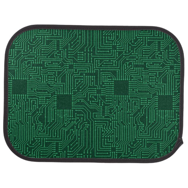 Computer circuit board car floor mat (Rear)
