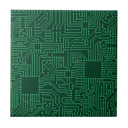 Computer circuit board ceramic tile