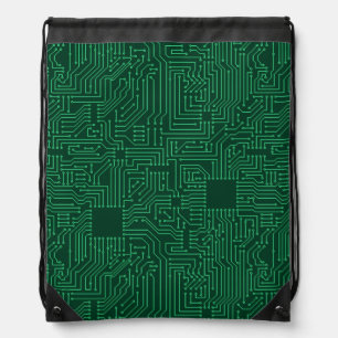 Computer circuit board drawstring bag