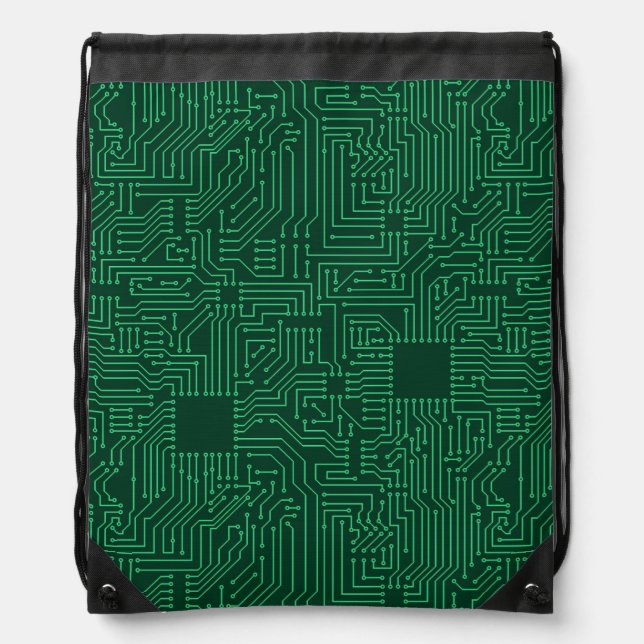 Computer circuit board drawstring bag (Front)