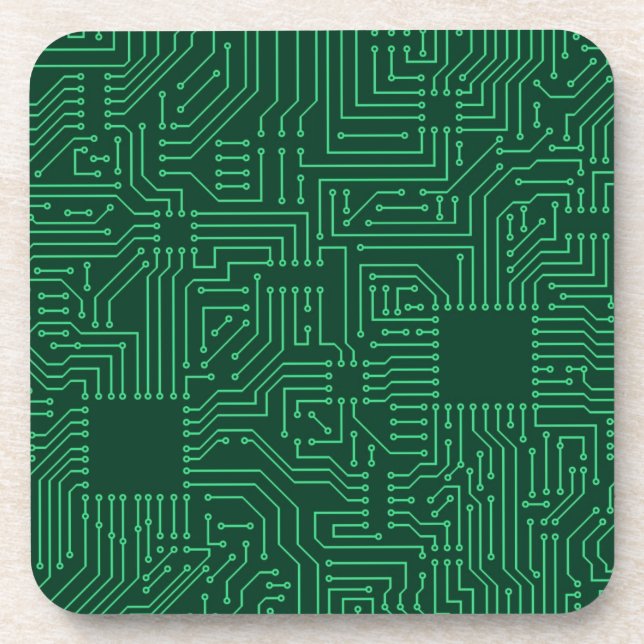 Computer circuit board drink coaster (Front)