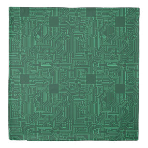 Computer circuit board duvet cover