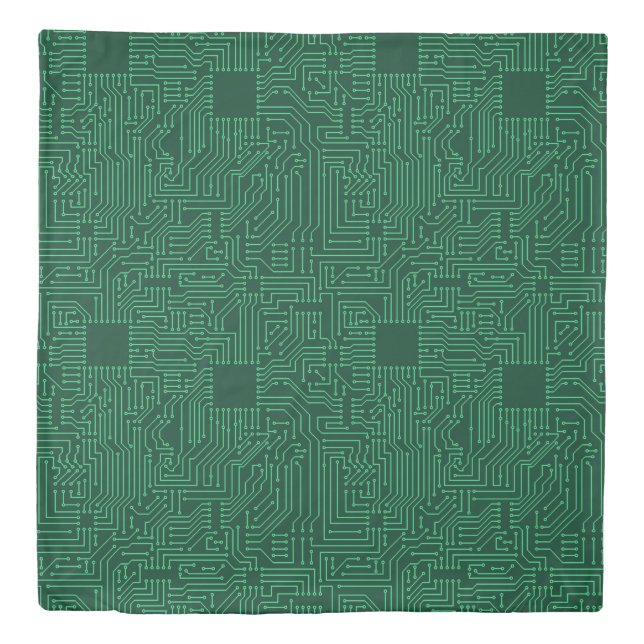 Computer circuit board duvet cover (Front)