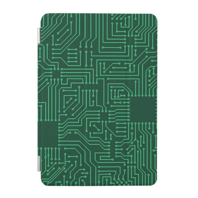 Computer circuit board iPad mini cover (Front)