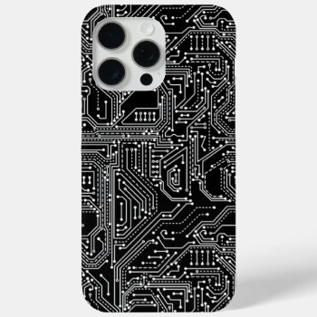 Computer Circuit Board Iphone 15 Pro Max Case by ReligiousStore at Zazzle