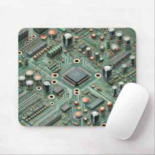 Computer Circuit Board Mouse Pad